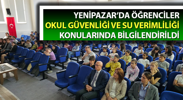 Öğrenciler okul güvenliği ve su verimliliği konularında bilgilendirildi