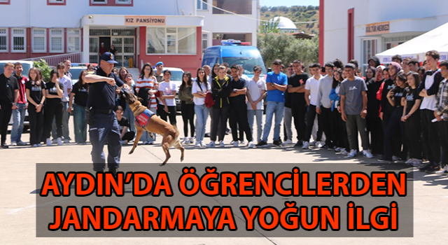 Öğrencilerden jandarmaya yoğun ilgi