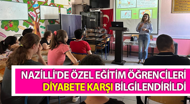 Özel eğitim öğrencileri diyabete karşı bilgilendirildi