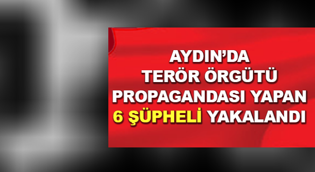 Silahlı terör örgütü propagandası yapan 6 şüpheli yakalandı