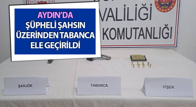 Şüpheli şahsın üzerinden tabanca ele geçirildi