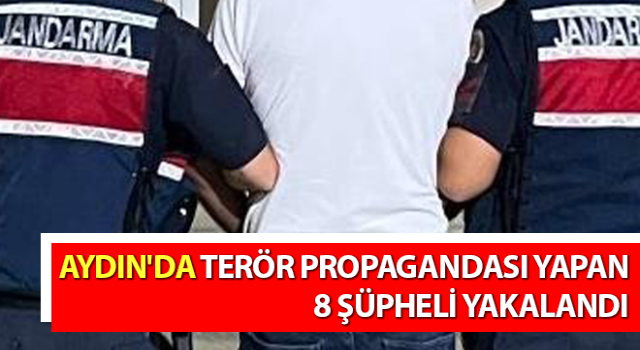 Terör propagandası yapan 8 kişi yakalandı