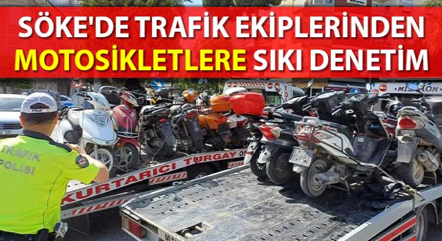 Trafik ekiplerinden motosikletlere sıkı denetim