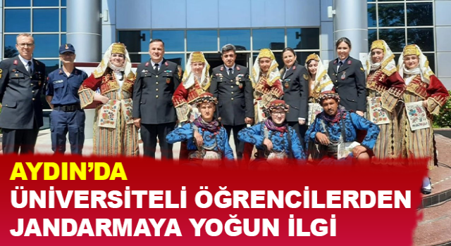 Üniversitelilerden jandarmaya yoğun ilgi