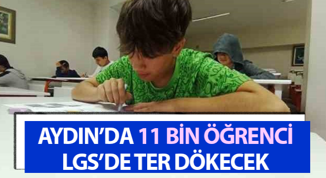 Aydın’da 11 bin öğrenci LGS’de ter dökecek