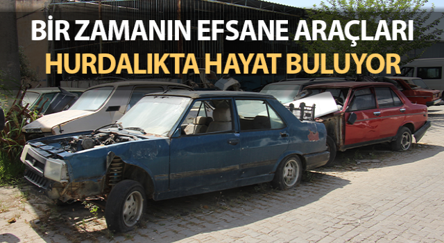 Çine’de bir zamanın efsane araçları hurdalıkta hayat buluyor