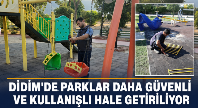 Didim’de parklar onarıma alındı