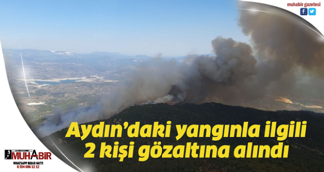 Aydın’daki yangınla ilgili 2 kişi gözaltına alındı  