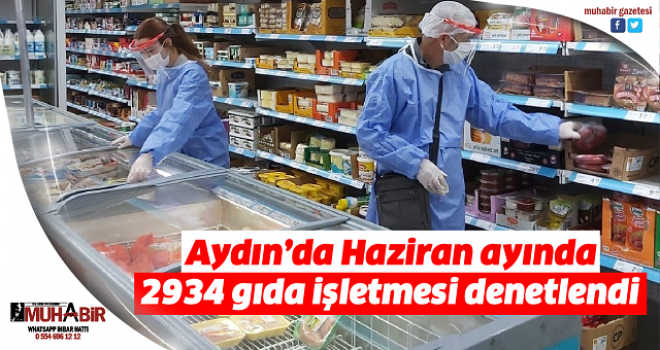 Aydın’da Haziran ayında 2934 gıda işletmesi denetlendi  