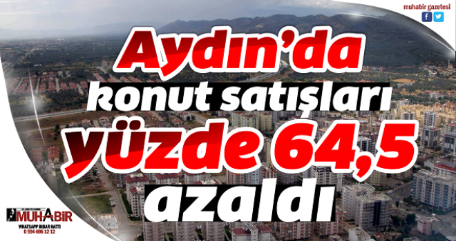 Aydın’da konut satışları yüzde 64,5 azaldı