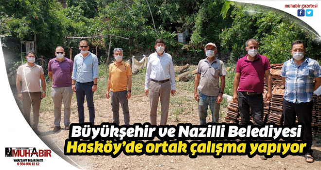 Büyükşehir ve Nazilli Belediyesi Hasköy’de ortak çalışma yapıyor  