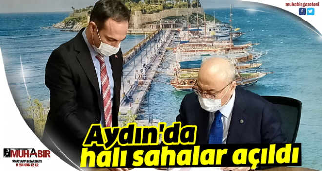 Aydın'da halı sahalar açıldı  