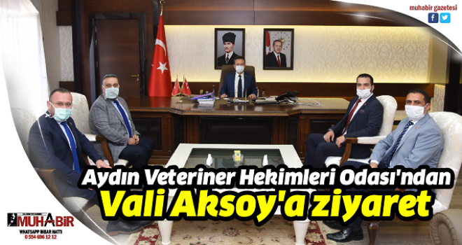  Aydın Veteriner Hekimleri Odası'ndan Vali Aksoy'a ziyaret  