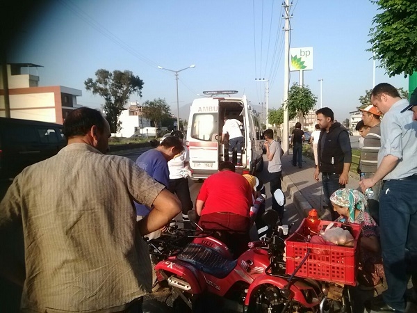 Nazilli'de trafik kazası: 2 yaralı