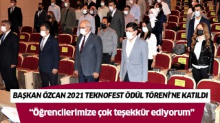 Başkan Özcan 2021 TEKNOFEST Ödül Töreni’ne katıldı