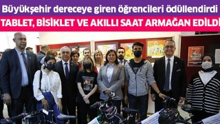 Büyükşehir Belediyesi dereceye giren öğrencileri ödüllendirdi