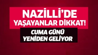 Cuma günü yeniden geliyor!