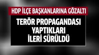 HDP ilçe başkanlarına gözaltı