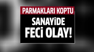 Sanayide feci olay