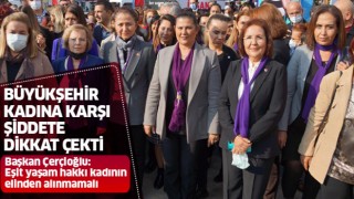 Aydın Büyükşehir Belediyesi, kadına karşı şiddete dikkat çekti