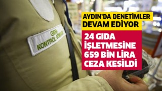 Aydın'da 24 gıda işletmesine 659 bin lira ceza kesildi