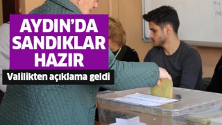 Aydın'da seçim sandıkları hazır!