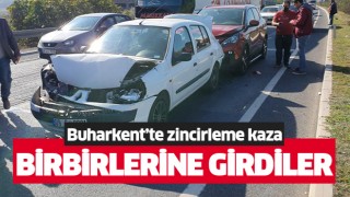 Buharkent'te zincirleme kaza!