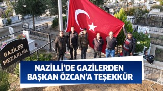 Gazilerden Başkan Özcan’a teşekkür