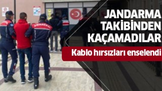 Kablo hırsızları yakalandı