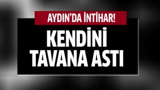 Kendini tavana astı