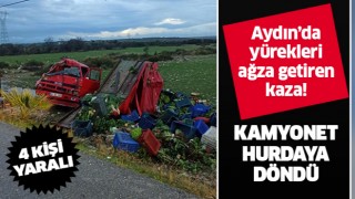 Aydın'da kaza: 4 yaralı