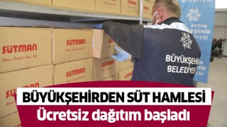 Büyükşehir ücretsiz süt dağıtımına başladı