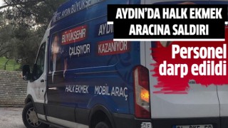 Büyükşehirin Halk Ekmek aracına saldırı