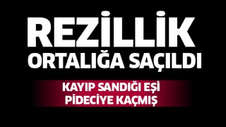 Kayıp sandığı eşi pideciye kaçmış!