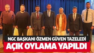 NGC Başkanı Özmen güven tazeledi