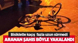 Aydın'da bisikletle polisten kaçış uzun sürmedi