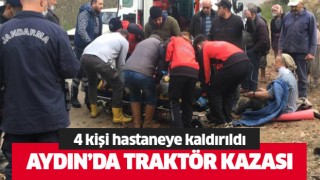 Aydın'da traktör kazası!