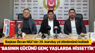 Başkan Özcan NGC’nin 29. kuruluş yıl dönümünü kutladı