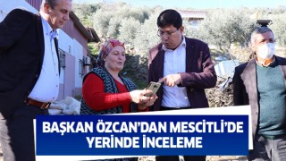 Başkan Özcan’dan Mescitli’de yerinde inceleme