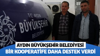 Büyükşehir bir kooperatife daha destek verdi