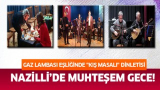 Gaz lambası eşliğinde "Kış Masalı" dinletisi