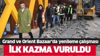 Grand ve Orient Bazaar’da yenileme çalışması