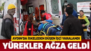 İskeleden düşen işçi yaralandı