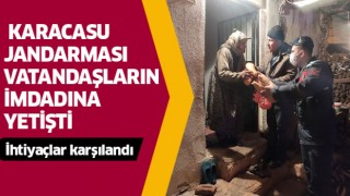 Karacasu’da vatandaşların ihtiyaçlarını jandarma karşıladı