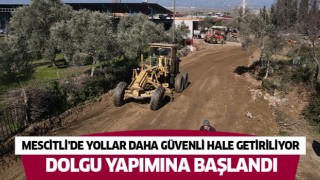 Mescitli’de yollar daha güvenli hale getiriliyor