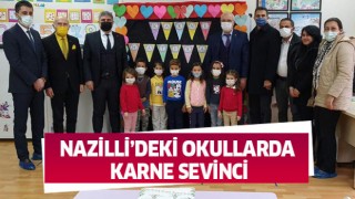 Nazilli’deki okullarda karne sevinci