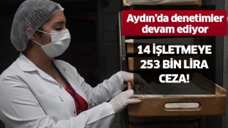  Aydın'da 14 işletmeye 253 bin TL ceza!