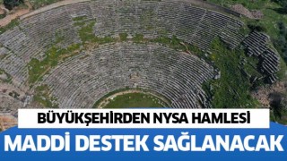 Büyükşehir'den Nysa Antik kentine destek