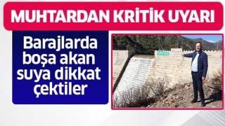 İsabeyli Muhtarı: "Suyun boşa akmamasını istiyoruz"