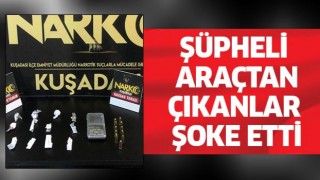 Şüpheli araçtan çıkanlar şoke etti